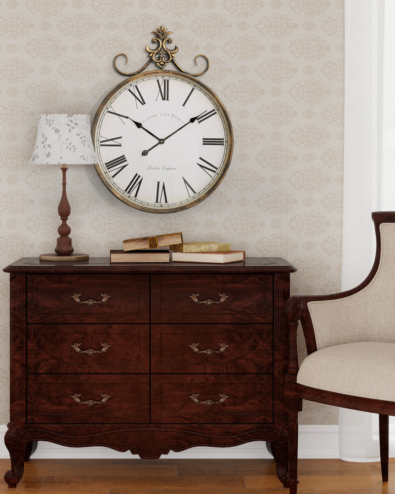 Large Clock Wall Decor, Vintage WallClock for Living Room