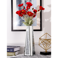 SHYFOY Flower Vase Crushed Diamond Mirrored Vases for Home Decor