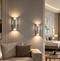 2-Pack Mirrored Wall Sconce LED Indoor Wall Lamp