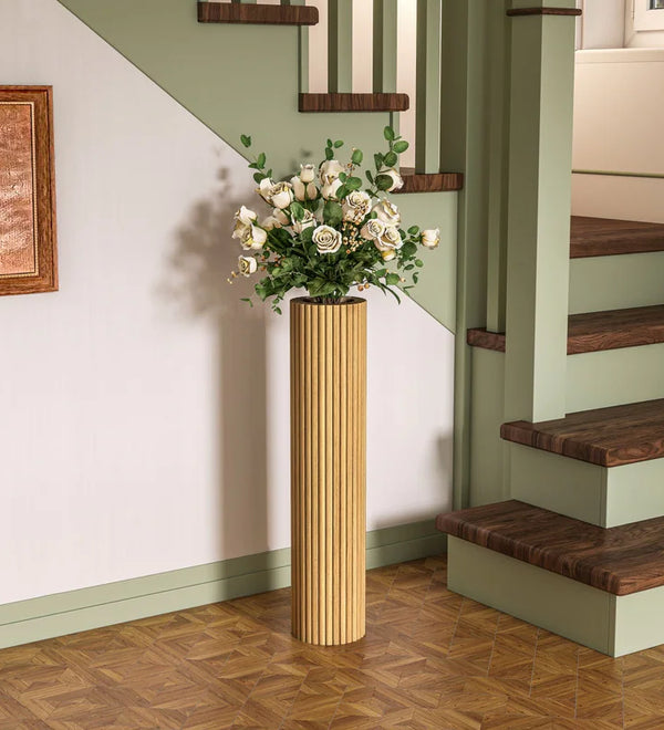 Aesthetic Wooden Floor Vase Perfect Home Decor Upgrade