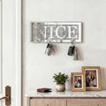 NICE  Mirrored Key Holder with Crystal Hooks