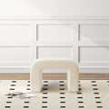 Upholstered Foot Stool Modern Pouf Ottoman