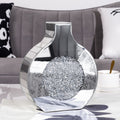 SHYFOY Silver Mirror Crystal Glass Decorative Vase Luxury Home Decoration