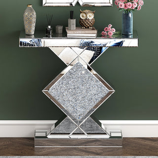 SHYFOY Contemporary Mirrored Console Table