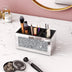 Zerkleinerter Diamant-Kosmetik-Organizer mit drei Fächern, Deluxe