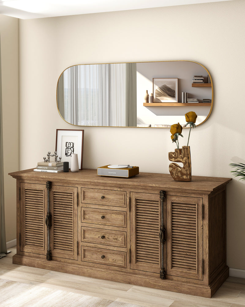 Oval Tall Mirror for Wall, Full Length Mirrors