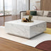 White Faux Marble Square Coffee Table