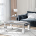 Verspiegelter Couchtisch mit zerstoßenem Diamant-Inlay, luxuriöser rechteckiger Glas-Mitteltsich