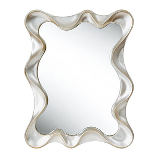 Large Asymmetrical Silver Wall Mirror - 35.4"×27.6"