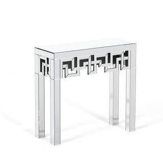 SHYFOY Modern Grecian Venetian Mirrored Console Table