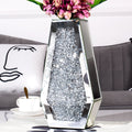 Flower Vase Crushed Diamond Vases for Decor Silver Mirror Vases for Centerpieces