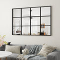 SHYFOY Antique Black Wall Mirror Metal Frame Accent Mirror