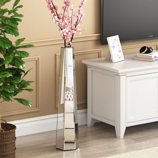 Silver Large Vases Sophisticated Vessel for Decorative Branches