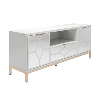 SHYFOY 60 In Modern Wood TV Stand Media Console
