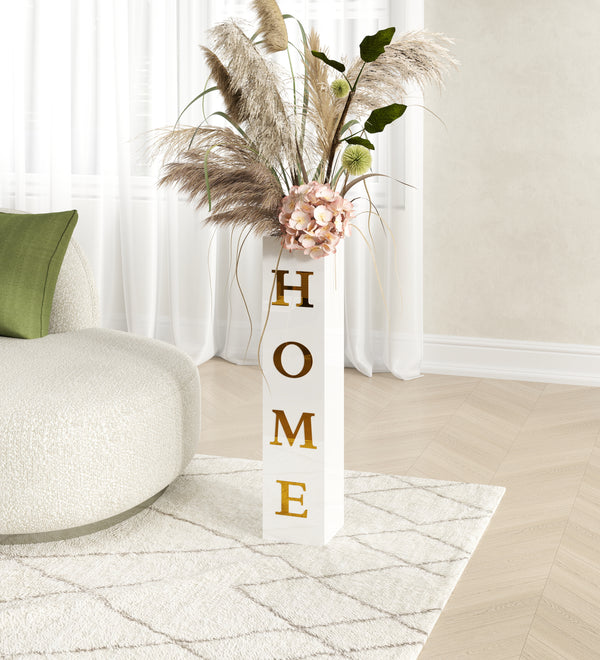 White Tall Vase for Floor, Floor Vases Decorative Tall Home Sign