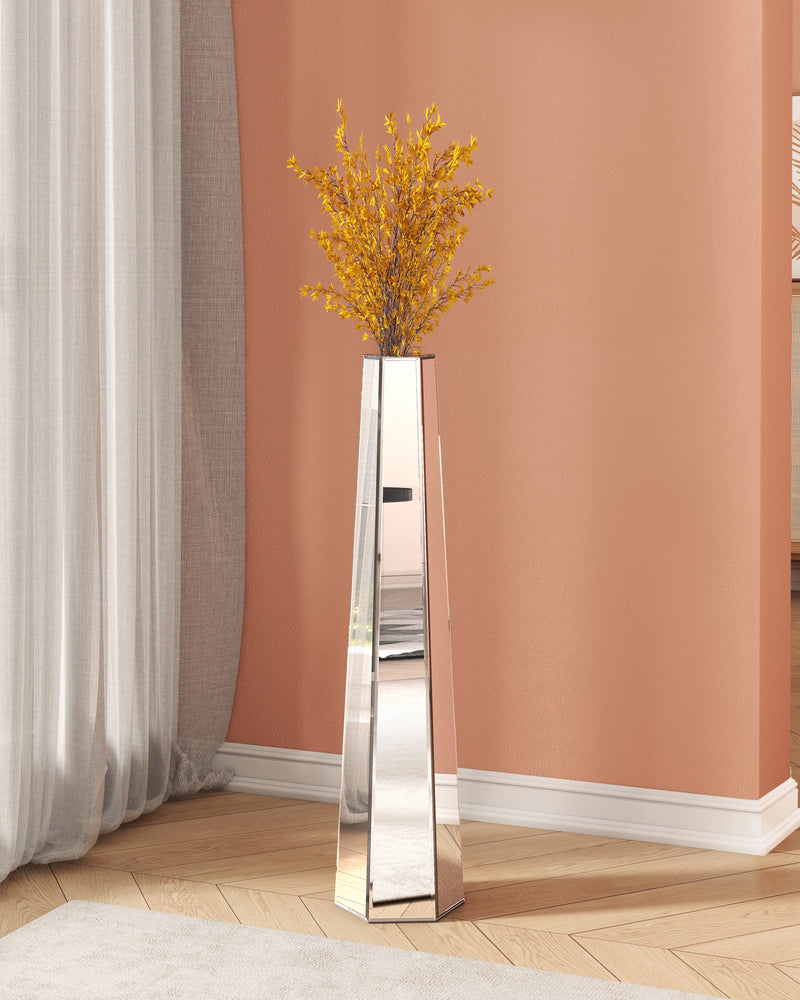 Silver Large Vases Sophisticated Vessel for Decorative Branches