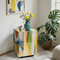 Couchtisch aus Glas mit Graffiti-Kunst