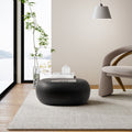 Modern Concrete Coffee Table for Outdoor Patio, Durable Weatherproof Accent Table