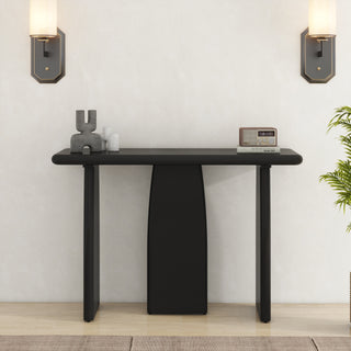 SHYFOY Console Table with Triple Pedestal Entryway Table