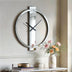 Wall Clock Decorative Large Clock Living Room Decor - Big Clocks All Mirror Glass Finish