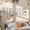 Mirrored Home Letter for Wall Decor Modern Mirror Decorative Wall Art for Home