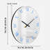 Round Mirrored Wall Clock With RGB Backlight