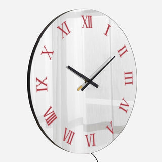 Round Mirrored Wall Clock With RGB Backlight