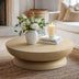 Low-Profile Round Concrete Coffee Table