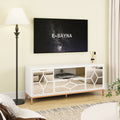 SHYFOY  Modern Wood TV Stand Media Console
