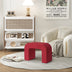 Rot gepolsterter Fußhocker Moderner Pouf Ottoman