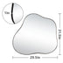 Black Asymmetrical Wall Mirror Cloud-Shaped Accent Mirror