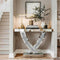 Mirrored Console Table with Crushed Diamond