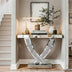 Mirrored Console Table with Crushed Diamond