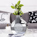 SHYFOY Silber Spiegel Kristallglas Dekorative Vase Luxuriöse Heimdekoration