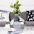 SHYFOY Silver Mirror Crystal Glass Decorative Vase Luxury Home Decoration