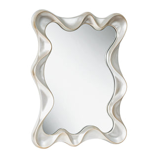 Large Asymmetrical Silver Wall Mirror - 35.4"×27.6"