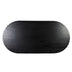 Black Modern Solid Wood Oval Dining Table