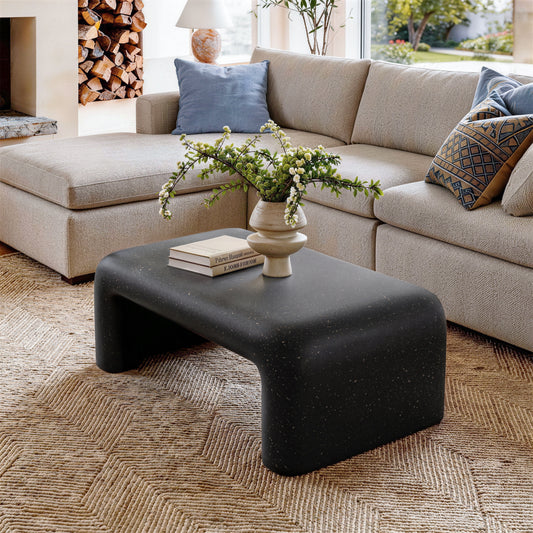 Modern Sculptural Magnesium Oxide Coffee Table
