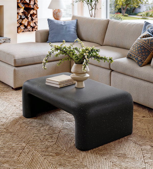 Modern Sculptural Magnesium Oxide Coffee Table