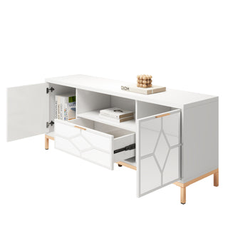 SHYFOY 60 In Modern Wood TV Stand Media Console