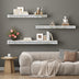 Fireplace Mantel, Mirrored Floating Shelf with Crystal Crushed Diamond Inlay