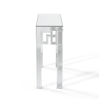 SHYFOY Modern Grecian Venetian Mirrored Console Table
