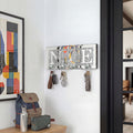 NICE  Mirrored Key Holder with Crystal Hooks