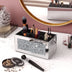 Zerkleinerter Diamant-Kosmetik-Organizer mit drei Fächern, Deluxe