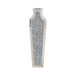 Moderne hohe Bodenvase mit Diamantschliff
