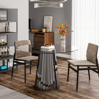 Clear Glass Top Dining Table