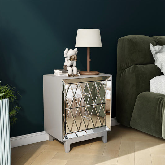 SHYFOY Mirror Glass Nightstand / SF-BT079
