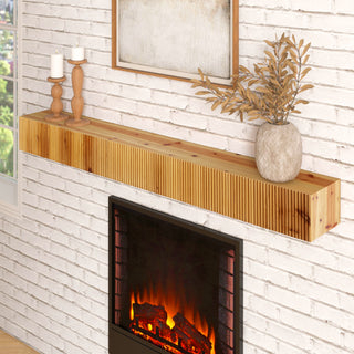 Rustic Fireplace Shelf Mantel Floating Shelf