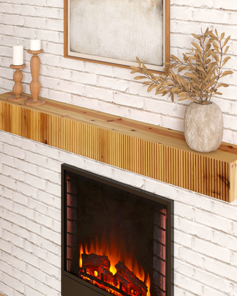 Rustic Fireplace Shelf Mantel Floating Shelf