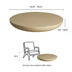 Minimalistischer runder Couchtisch aus Magnesiumoxid
